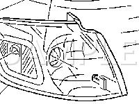 Forward Lamp Assembly Diagram for 2003 Oldsmobile Silhouette  3.4 V6 GAS