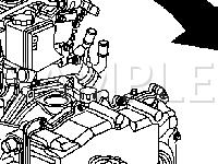Engine Compartment ICM and Sensors Diagram for 2003 Pontiac Sunfire  2.2 L4 GAS