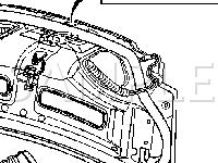 Rear Compartment Lid Release Actuator Diagram for 2003 Pontiac Sunfire  2.2 L4 GAS
