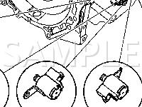 Automatic Transmission Electronic Component Views Diagram for 2003 Saturn VUE  3.0 V6 GAS