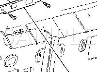 Top of Cargo Door Components Diagram for 2003 Chevrolet Tahoe  5.3 V8 GAS