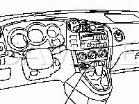 Cigar Lighter Component Diagram for 2003 Pontiac Vibe GT 1.8 L4 GAS