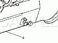 Lower Center of the I/P Components Diagram for 2003 GMC Yukon XL 1500  5.3 V8 GAS