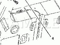 Top of Cargo Door Components Diagram for 2003 GMC Yukon XL 1500  5.3 V8 FLEX