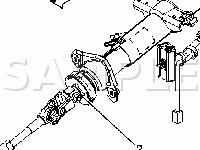 Steering Column Components, RTD Diagram for 2003 GMC Yukon XL 2500  6.0 V8 GAS
