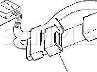 Behind the Center of the I/P-Radio Connections Diagram for 2004 Chevrolet Avalanche 1500  5.3 V8 GAS