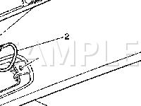 Center Rear of the Roof Diagram for 2004 Chevrolet Avalanche 2500  8.1 V8 GAS