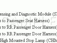 Passenger Compartment Diagram for 2004 GMC Canyon  3.5 L5 GAS