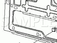 Left Rear Cargo Door Harness Routing Diagram for 2004 Chevrolet Express 2500  4.8 V8 GAS