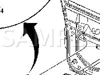 Inside of Driver Door, Front Passenger Diagram for 2004 Chevrolet Impala  3.4 V6 GAS