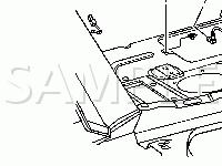 Left Side Of The Rear Window Shelf Diagram for 2004 Saturn ION RED Line 2.0 L4 GAS
