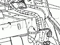 Inside Of Left C Pillar Diagram for 2004 Chevrolet Malibu Maxx 3.5 V6 GAS