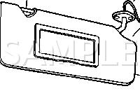 Right Front Inside Roof Diagram for 2004 Chevrolet Monte Carlo LS 3.4 V6 GAS