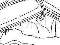 Rear Compartment Courtesy Lamp View Diagram for 2004 Buick Park Avenue  3.8 V6 GAS