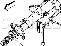 Steering Column Components Diagram for 2004 Chevrolet Tahoe  4.8 V8 GAS