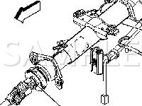 Steering Column Components Diagram for 2004 Chevrolet Tahoe  5.3 V8 GAS