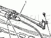 Windshield Wiper Motor Diagram for 2004 Chevrolet Trailblazer EXT 5.3 V8 GAS