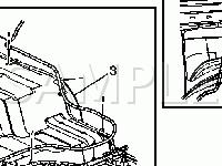 Rear Floor And C Pillar Diagram for 2004 Chevrolet Trailblazer EXT 5.3 V8 GAS