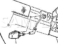 Top,RH Side of Liftgate Diagram for 2004 Chevrolet Venture  3.4 V6 GAS