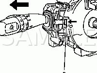 Turn Signal/Headlamp Switch Location Diagram for 2004 Pontiac Vibe  1.8 L4 GAS