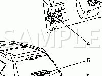 Wiper/Washer Component View Diagram for 2004 Pontiac Vibe GT 1.8 L4 GAS