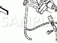 Lower Left Side of the Engine Components Diagram for 2004 GMC Yukon XL 2500  6.0 V8 GAS