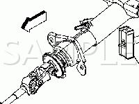 Steering Column Components Diagram for 2004 GMC Yukon XL 2500  6.0 V8 GAS