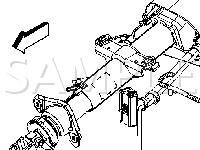 Steering Column Components Diagram for 2005 Chevrolet Avalanche 1500  5.3 V8 FLEX