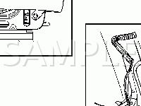 Seat Belt Components Diagram for 2005 Chevrolet Aveo LS 1.6 L4 GAS