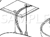 Dome Lamp Component View Diagram for 2005 Buick Century Special Edition 3.1 V6 GAS