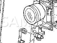 Behind The Front Grille, At The center Of The Radiator Core Support Diagram for 2005 Cadillac Deville DTS 4.6 V8 GAS
