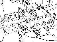 Center of the I/P-Onstar Components Diagram for 2005 Cadillac Escalade ESV 6.0 V8 GAS