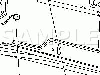 Right Rear Cargo Door Harness Routing Diagram for 2005 Chevrolet Express 1500  5.3 V8 GAS