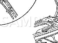 Right Rear of Roof Diagram for 2005 Chevrolet Impala  3.8 V6 GAS