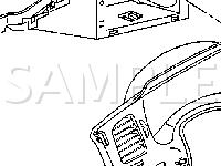 Left Center of I/P Diagram for 2005 Chevrolet Impala LS 3.8 V6 GAS