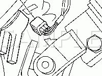Above Brake Pedal Diagram for 2005 Chevrolet Malibu  2.2 L4 GAS