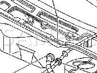 Forward of Windshield Diagram for 2005 Chevrolet Monte Carlo LS 3.4 V6 GAS