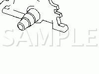 Water Pump/Thermostat Location Diagram for 2005 Chevrolet Optra  2.0 L4 GAS