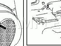 Rear Compartment Lid Release Diagram for 2005 Chevrolet Optra  2.0 L4 GAS