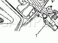 Seat Belt Pretensioner Location Diagram for 2005 Chevrolet Optra  2.0 L4 GAS