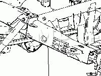 Frame And Underbody Component Locations Diagram for 2005 Buick Rainier  5.3 V8 GAS