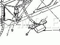 Left Hand Lower Dash Diagram for 2005 GMC Sierra 1500  4.8 V8 GAS