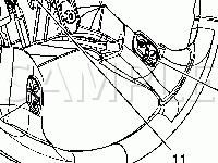 Steering Wheel and Column Sub-System Components Diagram for 2005 GMC Sierra 1500  5.3 V8 GAS