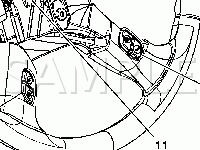 Steering Wheel and Column Sub-System Components Diagram for 2005 Chevrolet Silverado 1500  5.3 V8 FLEX