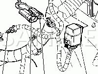 Left Rear of Engine Compartment Diagram for 2005 Chevrolet Silverado 1500 Hybrid 5.3 V8 ELECTRIC/GAS