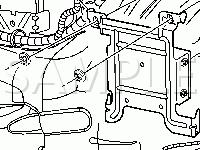 Right Rear Of Vehicle Behind The Trim Panel Diagram for 2005 Cadillac SRX  4.6 V8 GAS