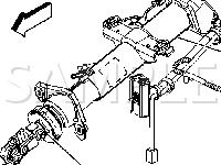 Steering Column Components Diagram for 2005 Chevrolet Suburban 1500 LS 5.3 V8 GAS