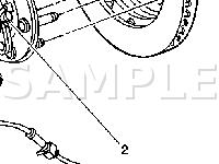 Wheel Speed Sensor Diagram for 2005 Chevrolet Suburban 2500 LS 6.0 V8 GAS
