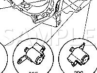Automatic Transmission Electronic Component Views Diagram for 2005 Saturn VUE  2.2 L4 GAS