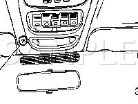 Front Center of Roof in Overhead Console Diagram for 2005 Chevrolet Venture LS 3.4 V6 GAS